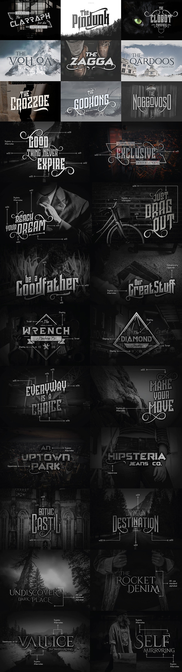 Decorative Font Bundle 70% Off in Serif Fonts - product preview 16