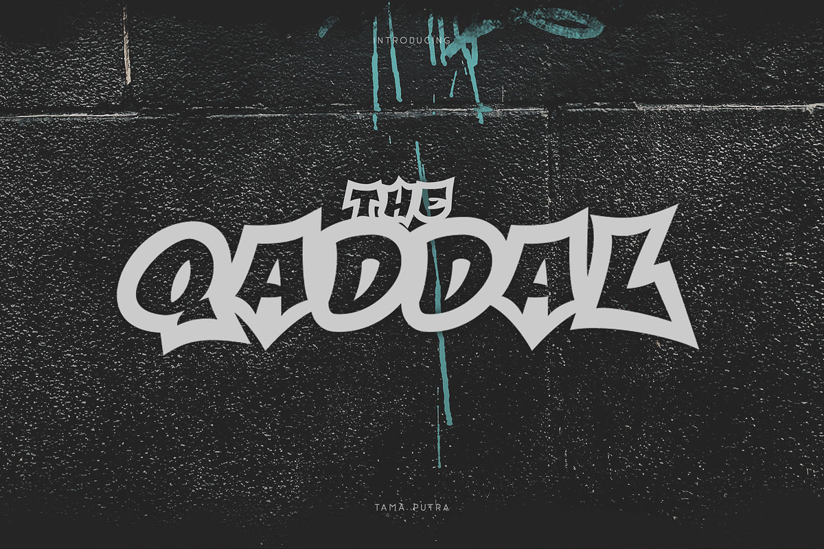 Qaddal Graffiti Font 30% Off in Graffiti Fonts - product preview 8