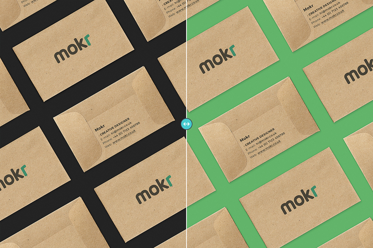 Envelope Business Card Mockup PSD in Print Mockups - product preview 8