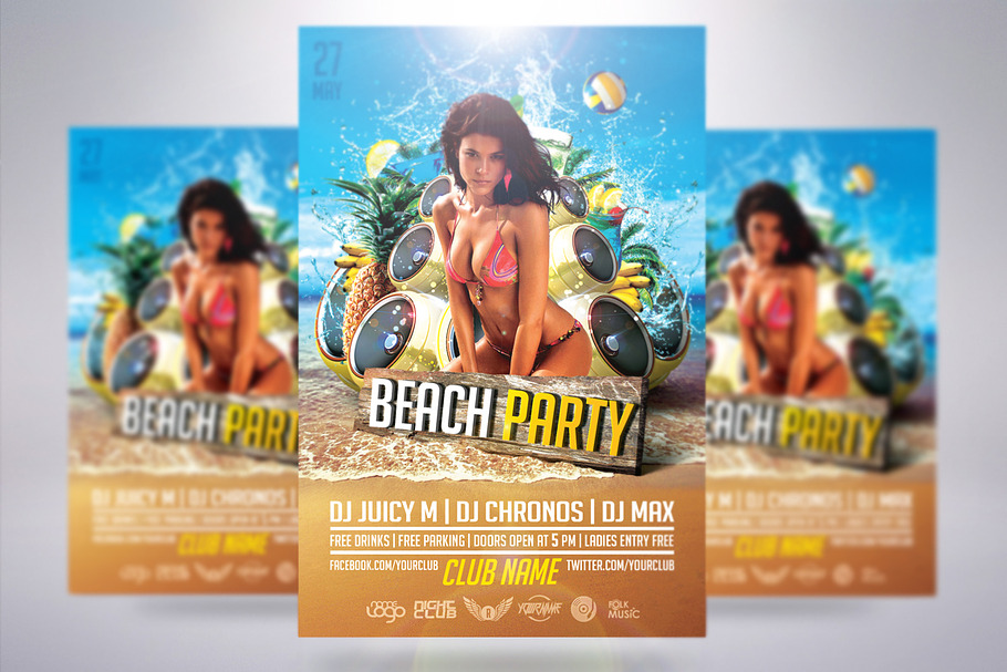 Beach Party Vol.2 in Flyer Templates - product preview 8
