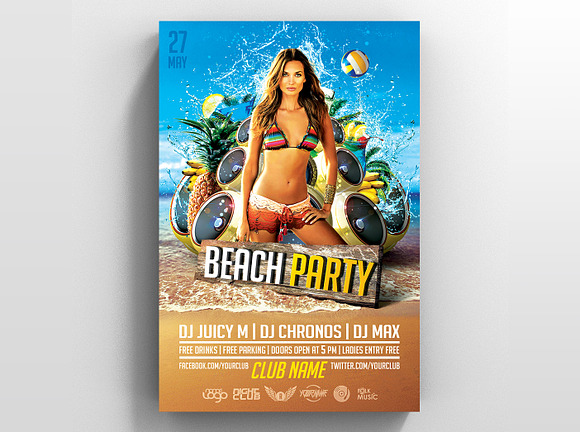 Beach Party Vol.2 in Flyer Templates - product preview 2