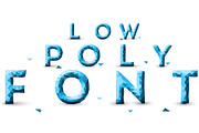 Low Poly Font / Alphabet