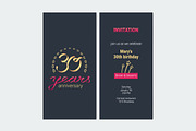 30ht anniversary invitation vector