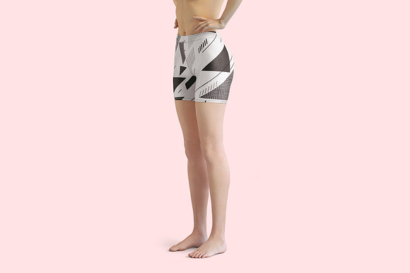 All Over Print Shorts Mockup Set in Print Mockups - product preview 6