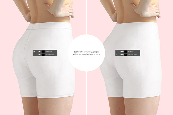 All Over Print Shorts Mockup Set in Print Mockups - product preview 8