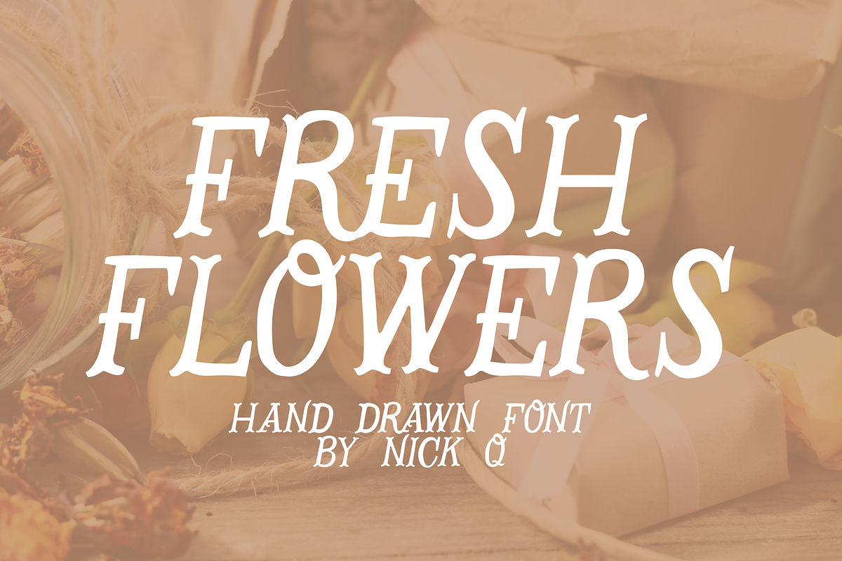 Fresh Flowers Font in Serif Fonts - product preview 8