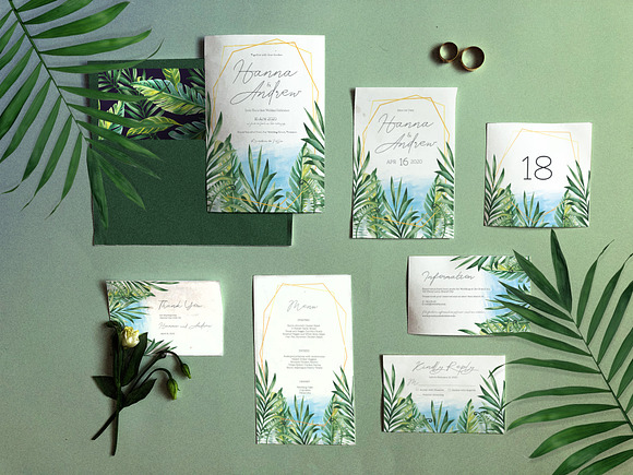 Tropic Islands Wedding Suite in Wedding Templates - product preview 5