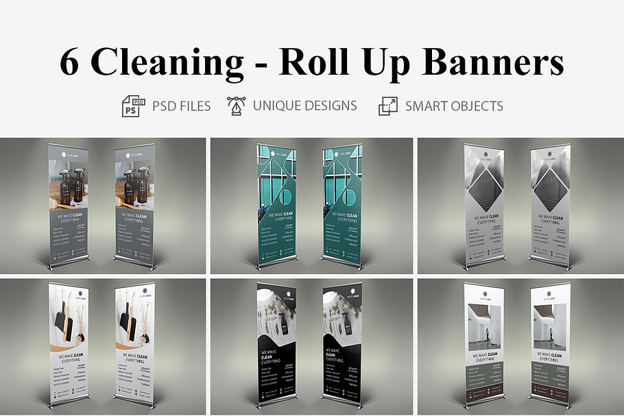 Cleaning Services - Roll Up Banners in Presentation Templates - product preview 8