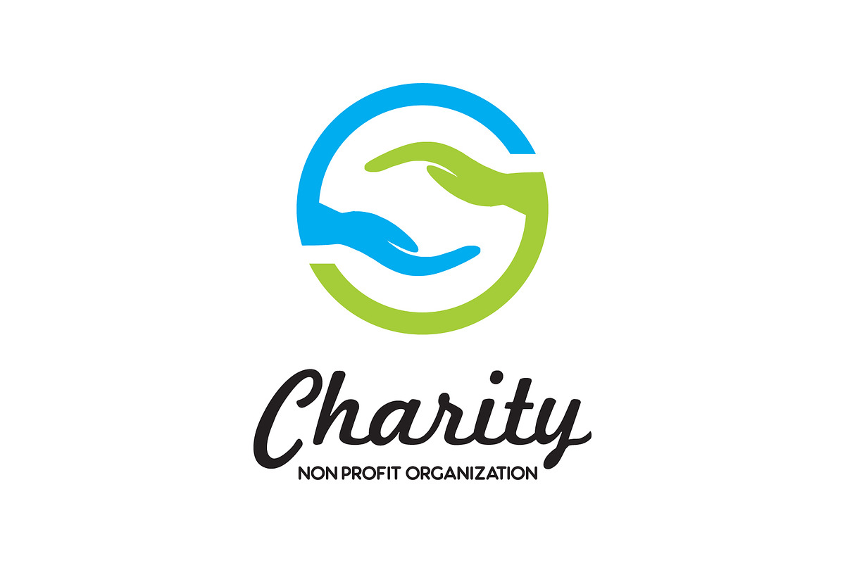 Charity Hand Logo Creative Logo Templates Creative Market