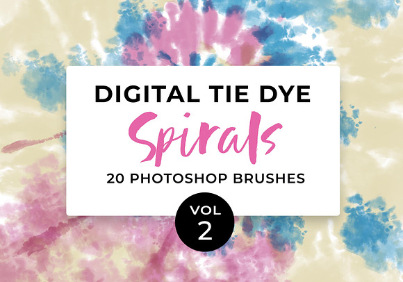 Digital Tie Dye 5 Brush Bundle in Photoshop Brushes - product preview 10