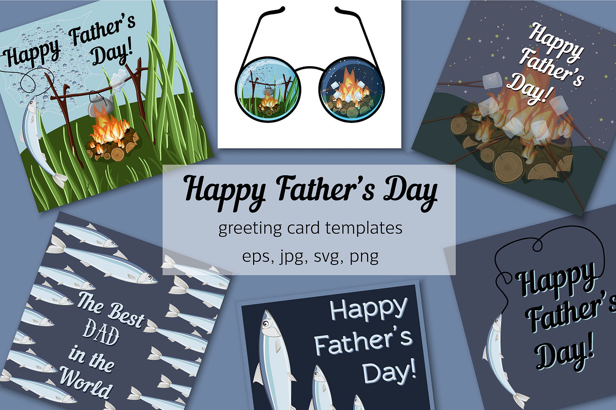 Father's Day greeting cards in Card Templates - product preview 8
