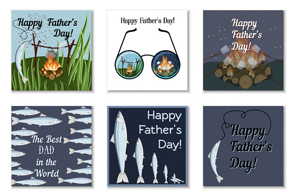 Father's Day greeting cards in Card Templates - product preview 1