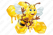 Queen Bumble Bee in Crown Honeycomb