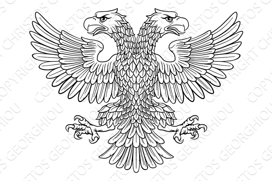 Double headed Imperial Eagle with in Illustrations - product preview 8