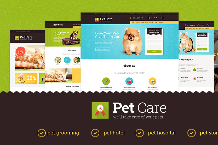Pet Care - Pet Grooming and Pet Shop in WordPress Commerce Themes - product preview 8