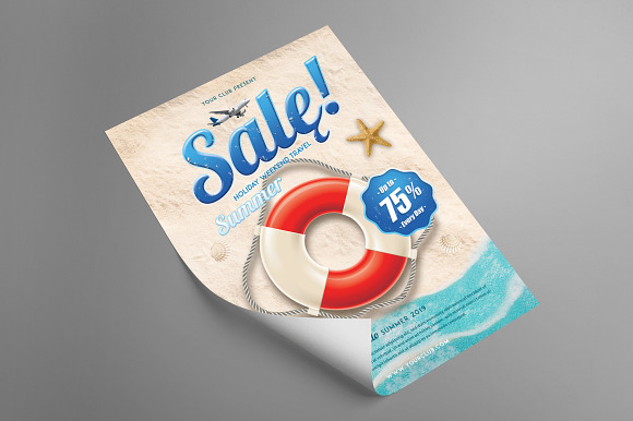 Summer Sale Holiday Flyer in Flyer Templates - product preview 1