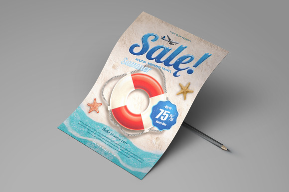 Summer Sale Holiday Flyer in Flyer Templates - product preview 2