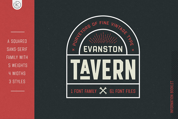 Evanston Tavern | 61 Font Family in Display Fonts - product preview 4