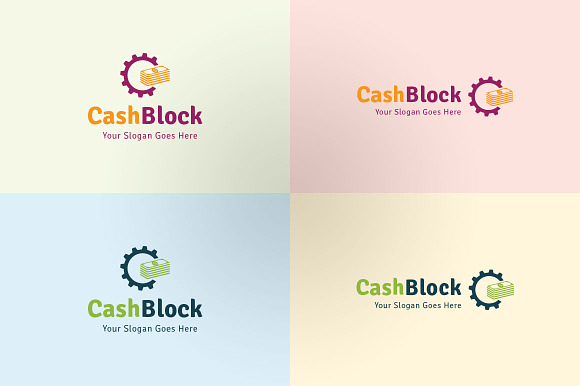 Cash Block Logo in Logo Templates - product preview 3