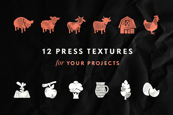 Hometown Texture Press Effects in Photoshop Layer Styles - product preview 2