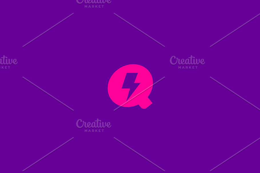 Letter Q logo. Dynamic flash sign. in Logo Templates - product preview 8
