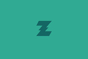 Letter Z logo. Dynamic flash sign.