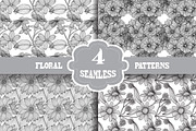 Black and White Floral Patterns(7)