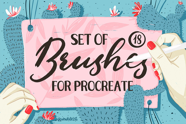 18 Beautiful Brushes for Procreate.