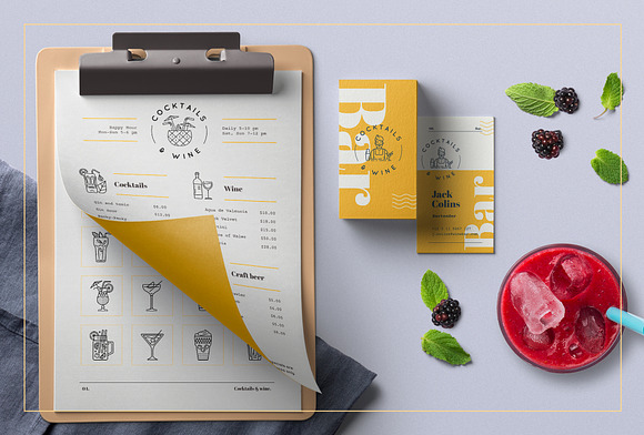 Cocktail Bar Icons Set in Icons - product preview 6