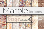 20 marble textures. Beige collection