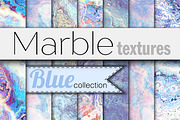 20 marble textures. Blue collection.