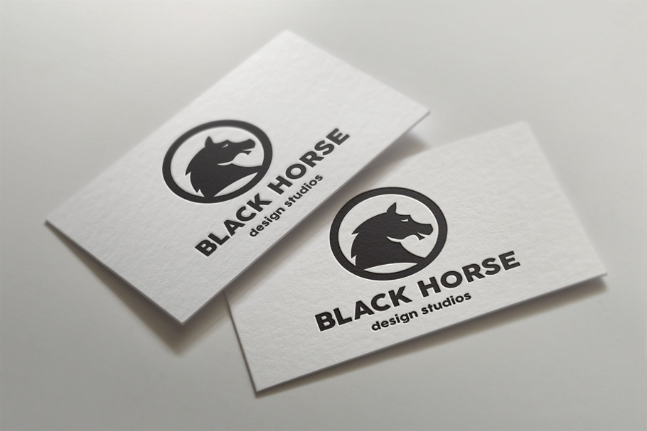 Black Horse in Logo Templates - product preview 8