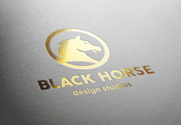 Black Horse in Logo Templates - product preview 1