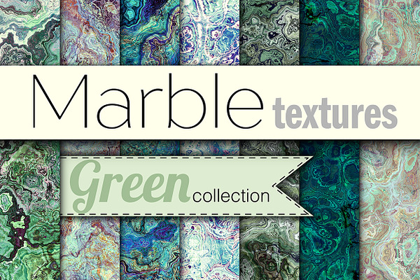 20 marble textures. Green collection