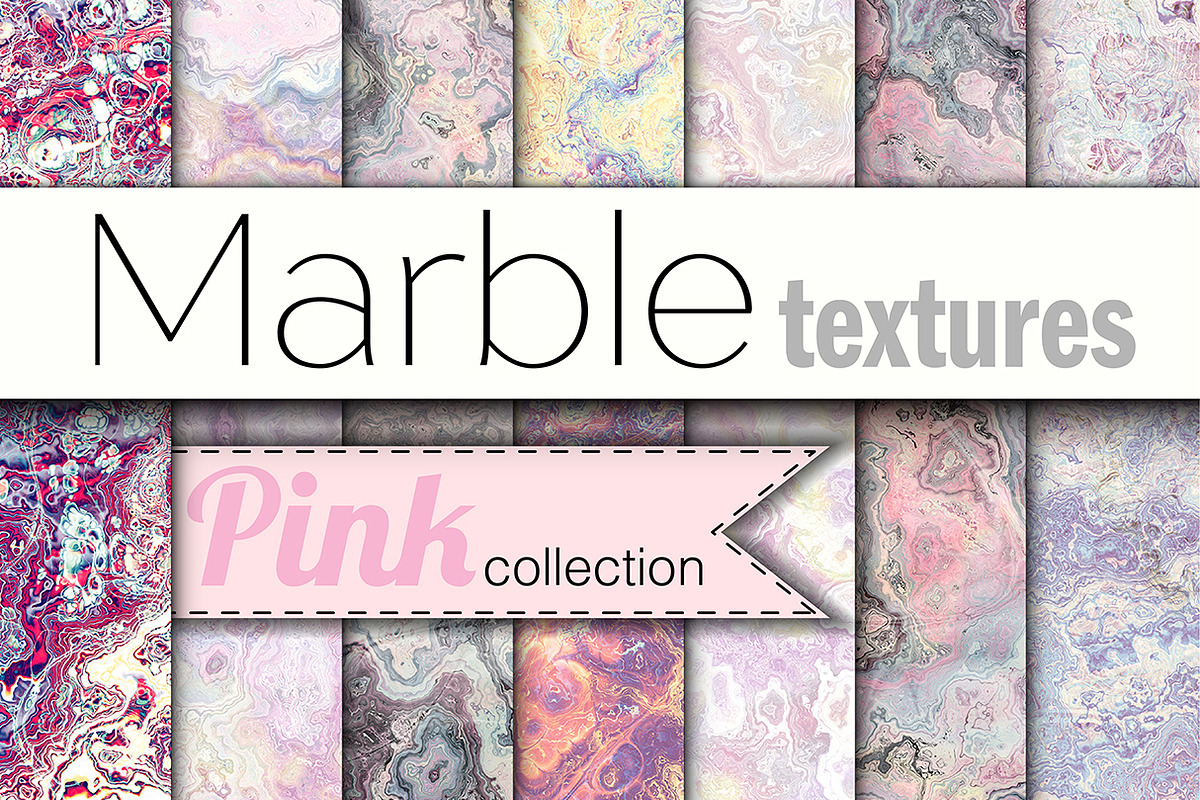 20 marble textures. Pink collection. in Textures - product preview 8