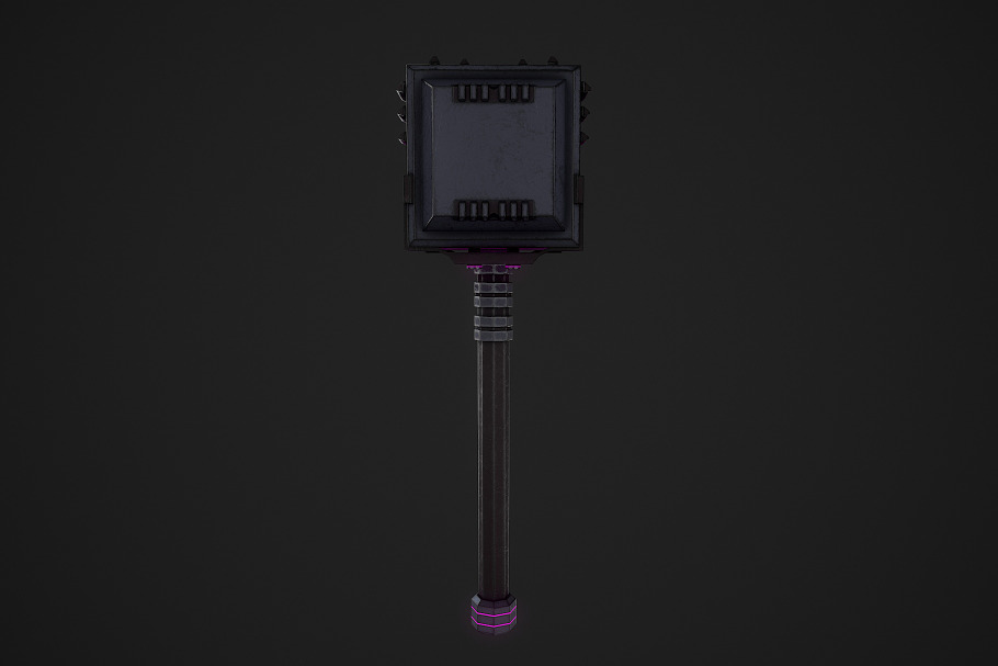 Cyberpunk Hammer in Weapons - product preview 1