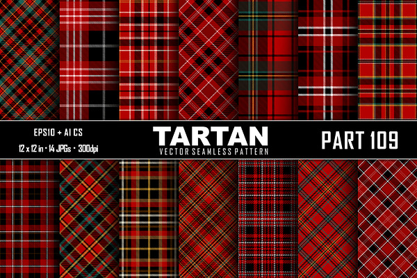 Seamless Tartan Pattern. Part–109