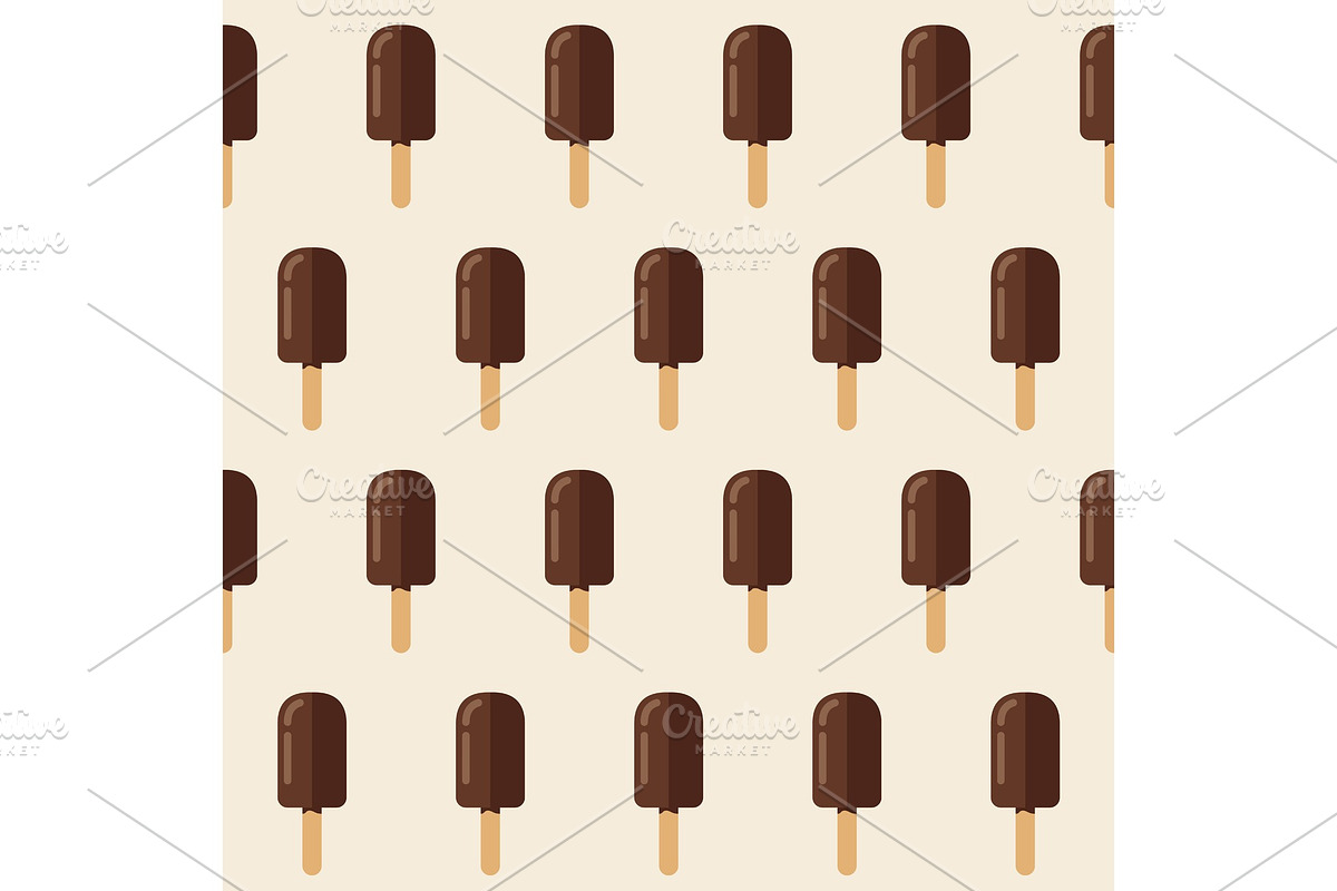 Ice cream seamless pattern in Patterns - product preview 8