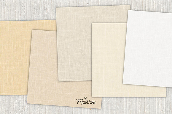 Digital Papers Linen Natural Set 01 in Textures - product preview 1