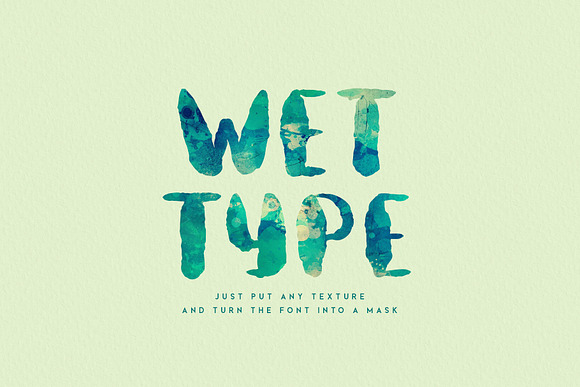 Aquatype. Display Watercolor font. in Display Fonts - product preview 6