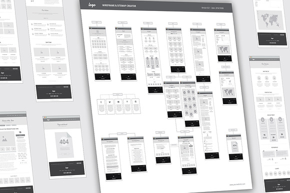Wireframe and Sitemap Creator in Wireframe Kits - product preview 11