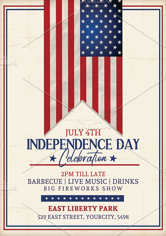 4th of July | Independence Day Flyer in Flyer Templates - product preview 2
