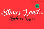 Rhinos Land font