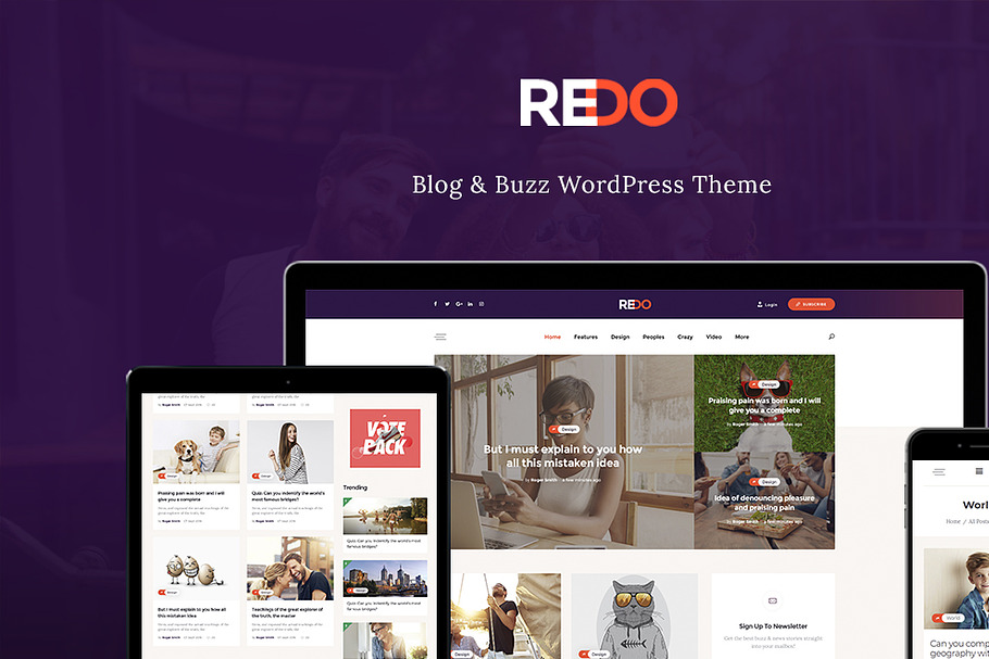 Redo - Personal Blog & Magazine in WordPress Magazine Themes - product preview 8