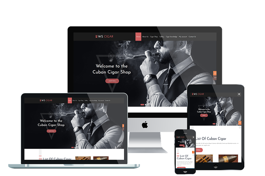 WS Cigar Shop Woocommerce WordPress in WordPress Commerce Themes - product preview 8