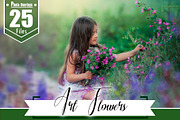 25 Art flower frame photo overlays
