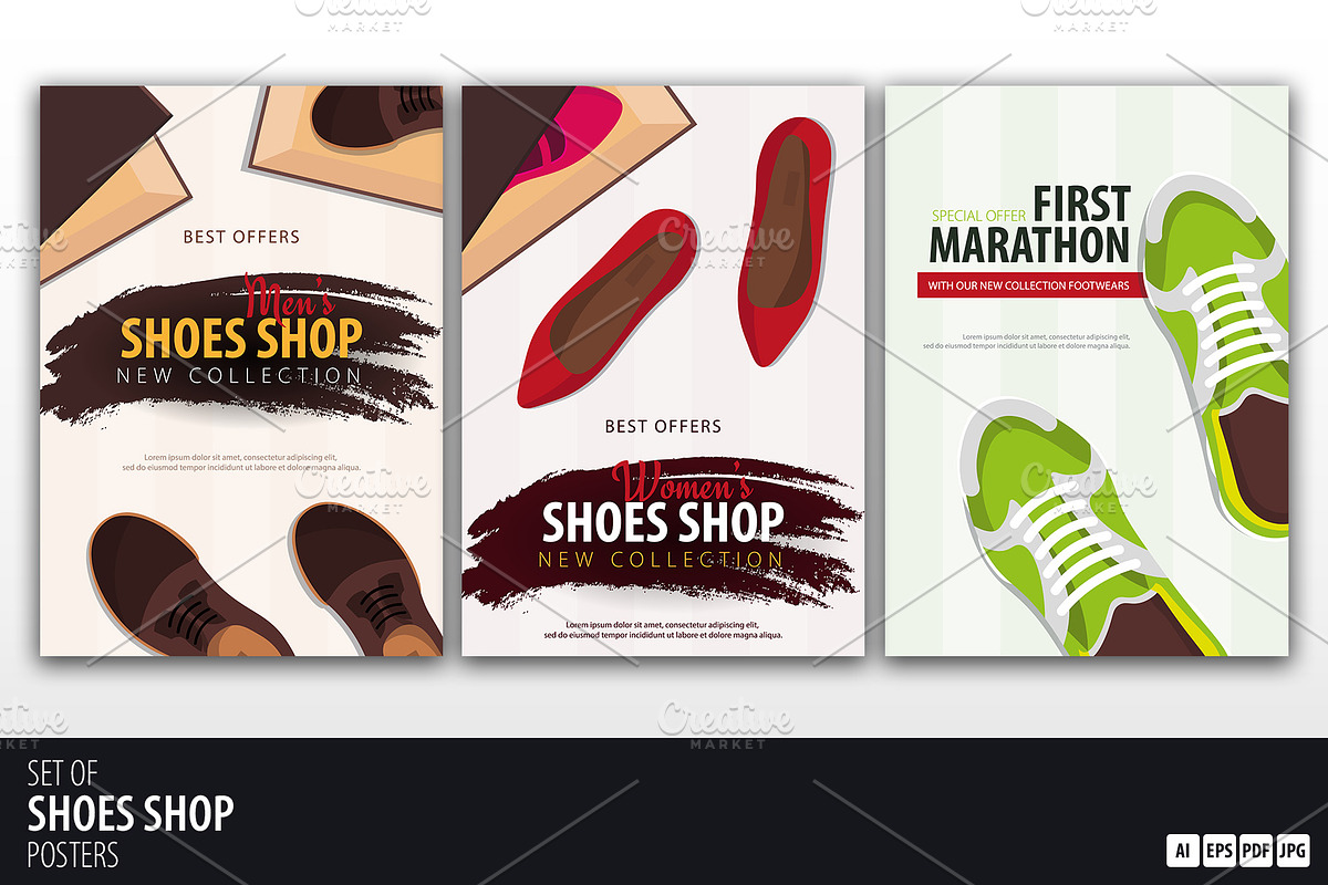 Shoes Shop Posters in Flyer Templates - product preview 8