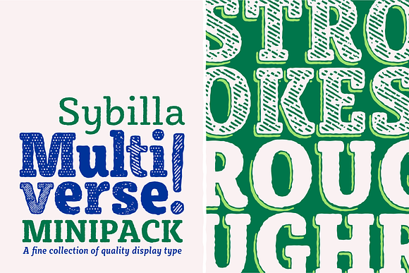 Sybilla Multiverse: Stroke + Rough in Display Fonts - product preview 6