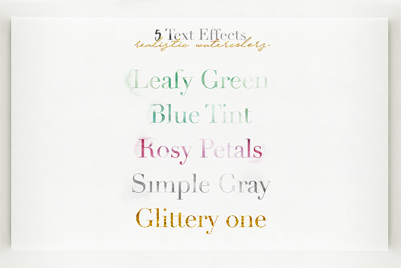 Watercolor & Glitter-Botanical Pack in Illustrations - product preview 5