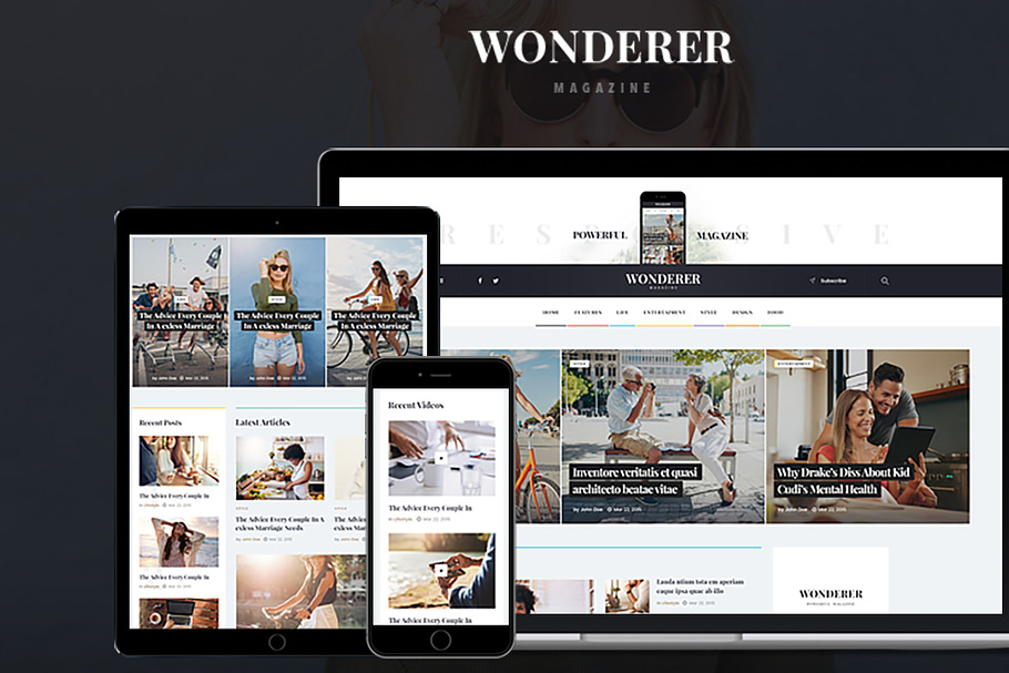 Wonderer - Personal Blog & Magazine in WordPress Business Themes - product preview 8